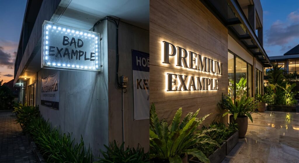 Lighting Reklame di Bali