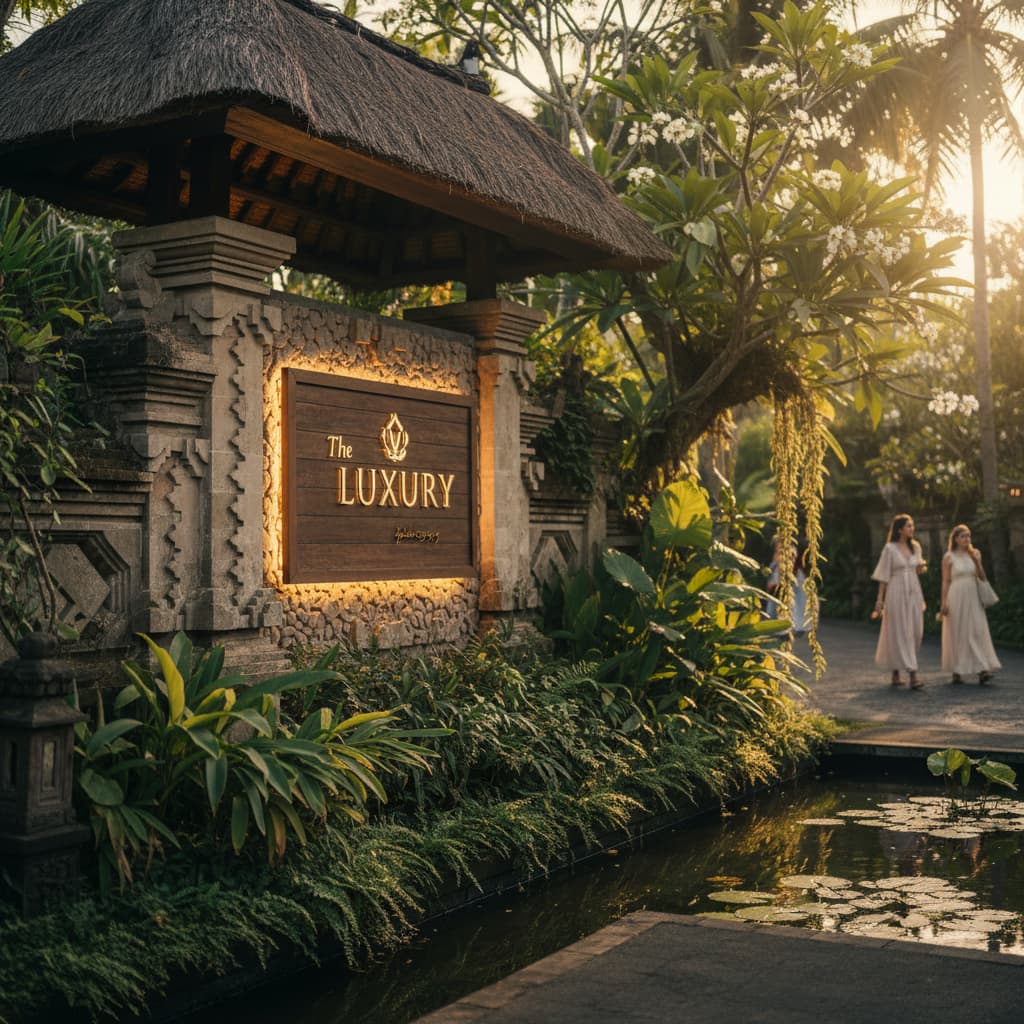 Signage Hotel Mewah di Bali: 8 Elemen Desain Spectacular